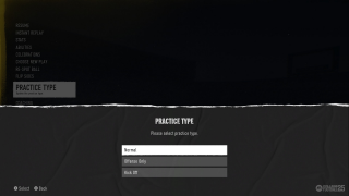 Select Practice Type