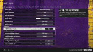 AI WR for User Teams in Settings