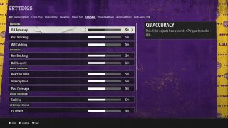 QB Accuracy Settings in CPU Skill