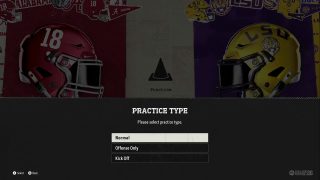 Select Practice Type