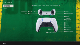 Playstation 5 Ballcarrier Offense Controls