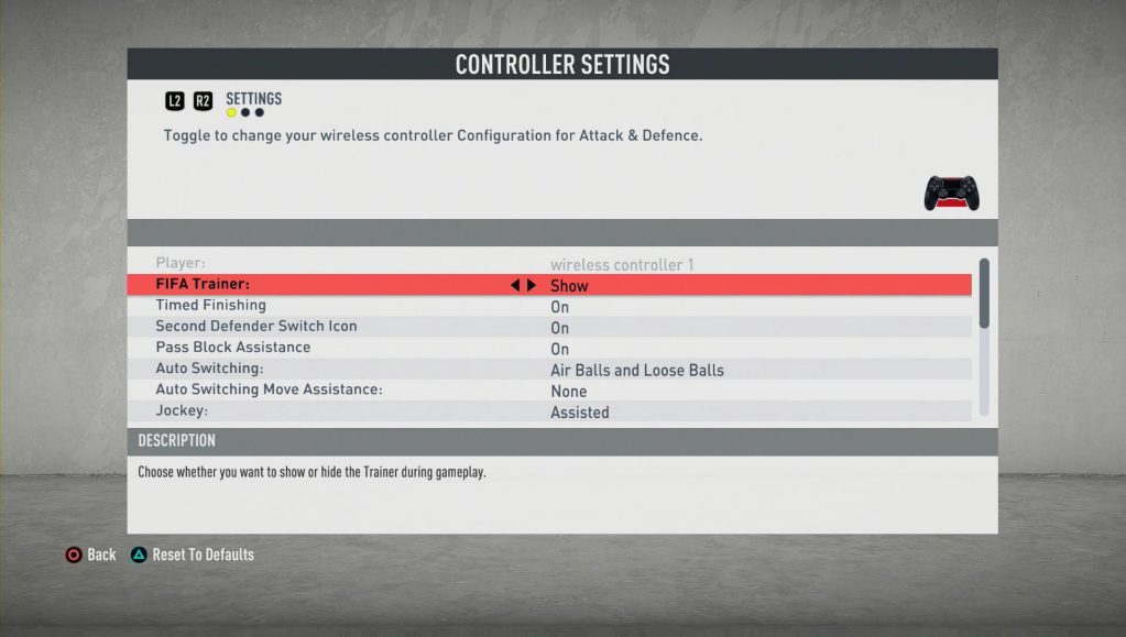 FIFA 20 Controller Settings For PS4 An Official EA Site