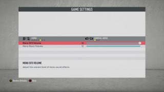 This picture shows the game settings for General Audio listed below.  