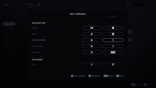 This is a picture of all the Navigation controls you can edit on your Keyboard or Xbox controller.