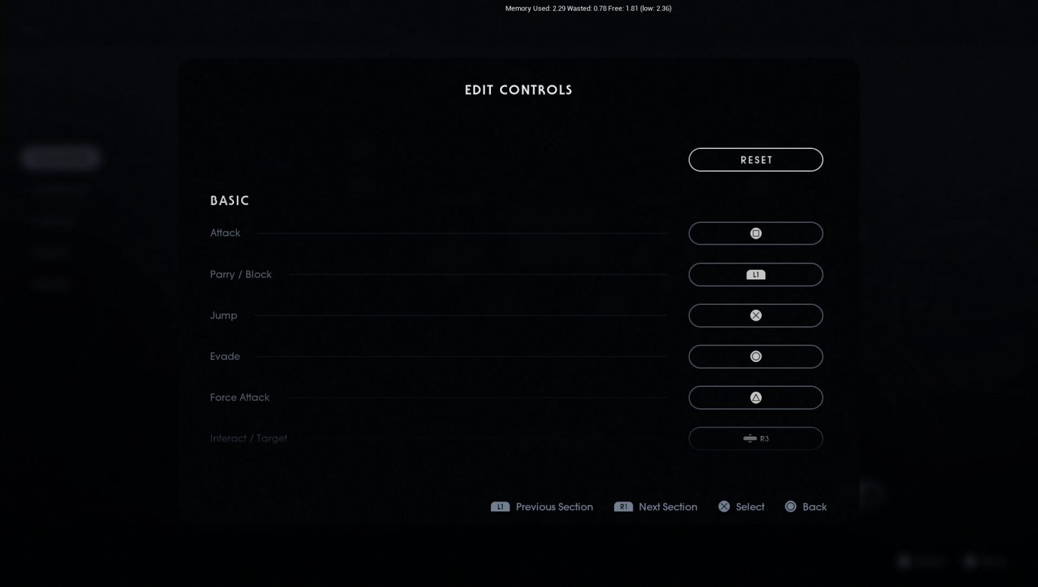 Jedi Fallen Order Controller Settings For PS4 An Official EA Site