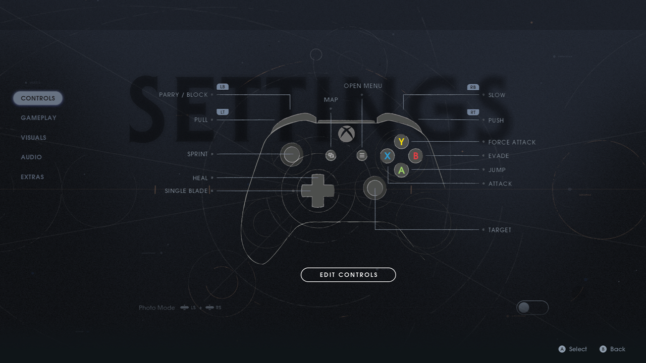 Jedi Fallen Order Controller Settings For Xbox One An Official EA Site