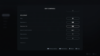 This is a picture of all the Holomap controls you can edit on your Xbox controller.