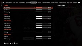 Penalty Settings