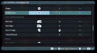 This image shows the Aiming Control Customization settings listed below.