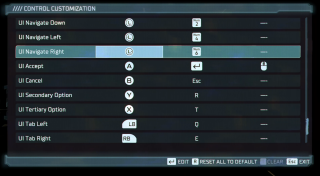 This image shows the MenusControl Customization settings listed below.