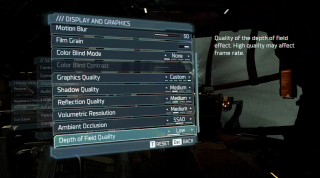 This image shows the Display & Graphics settings below.