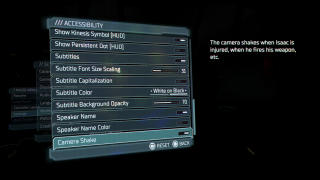 This image shows the Accessibility settings listed below.