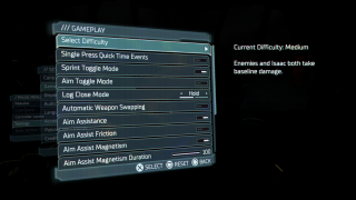 Dead Space Gameplay Settings For PS5 - An Official EA Site