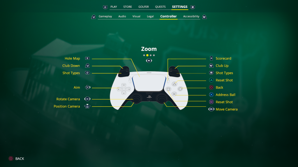 EA Sports PGA Tour Control Settings for PlayStation 5 An Official EA Site