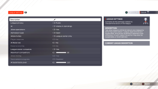 This image shows all the league settings listed below.