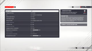 This image shows all the league settings listed below.