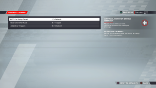 This image shows the generic controls settings below. 