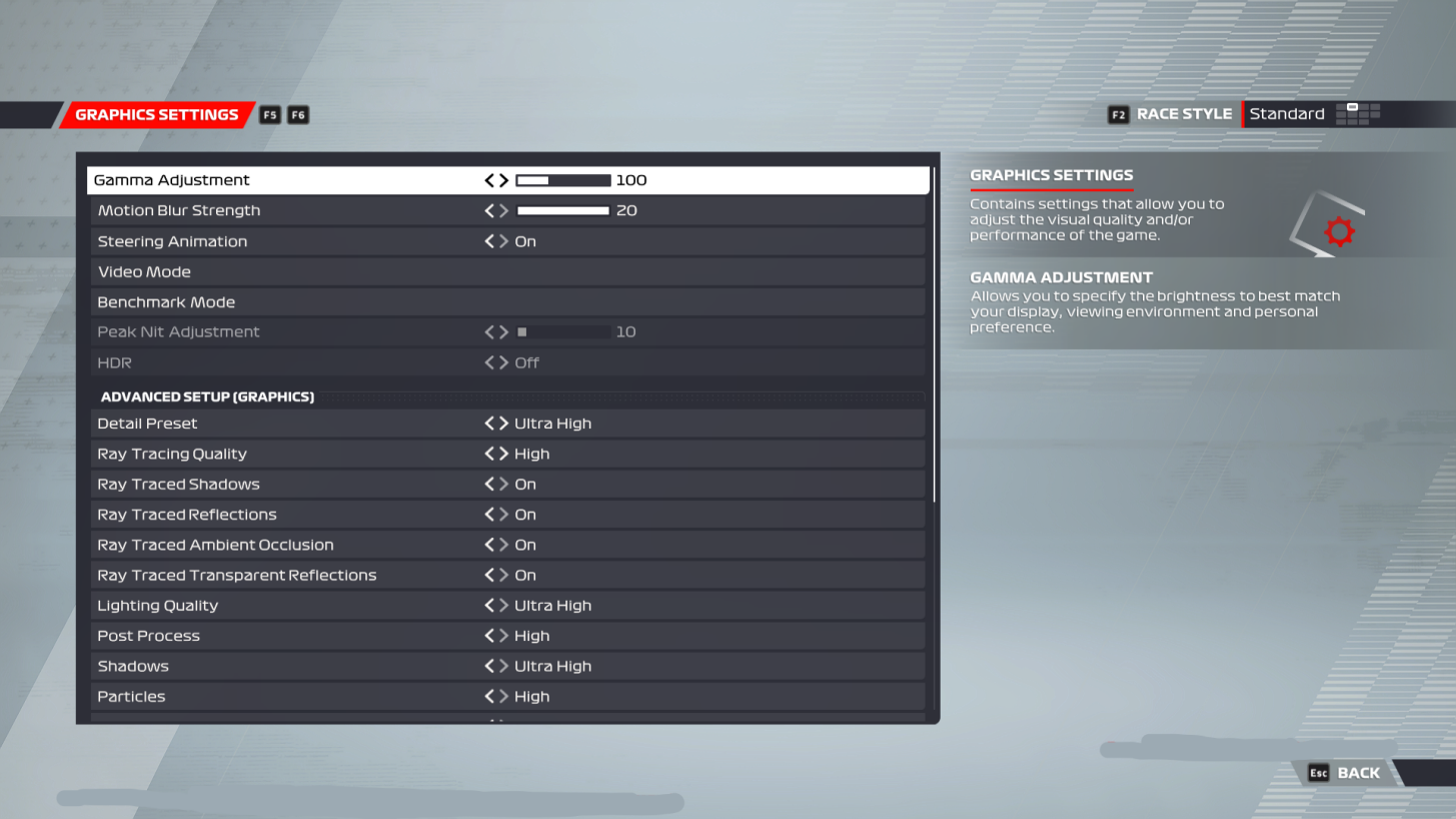 F1® 22 Graphics Settings For Steam - An Official EA Site