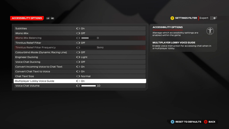 F1® 24 Accessibility Resources - An Official EA Site