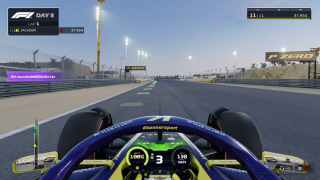 Screenshot from F1 25 showing HUD elements switched on