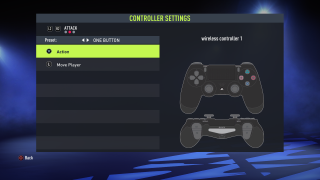 This is a picture of the Attack One Button controls listed below.