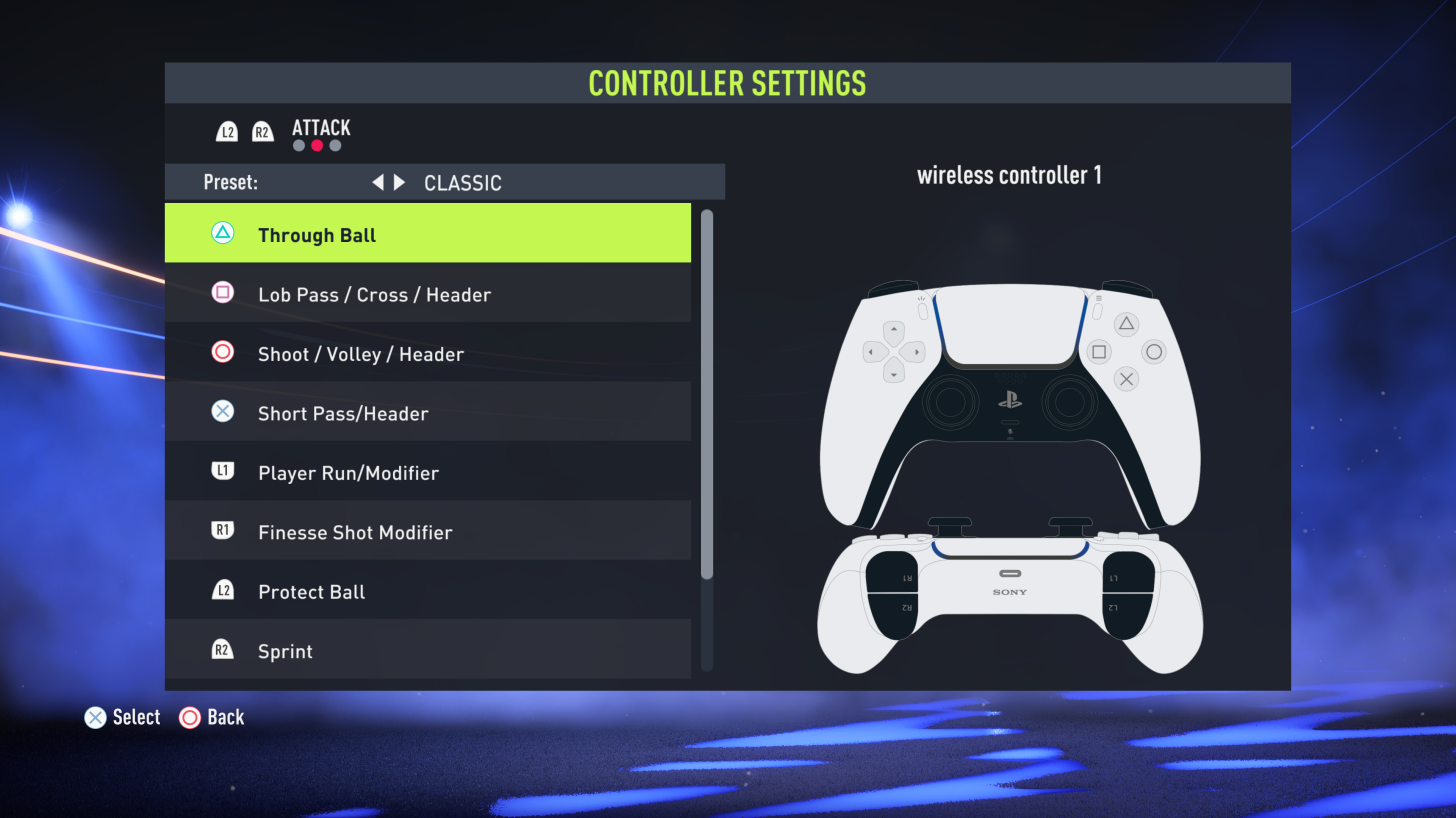 FIFA 22 Customise Controls Settings For PS5 An Official EA Site