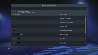 This image shows the Attacking Simple controls below.