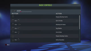 This image shows the basic Tactics controls below.