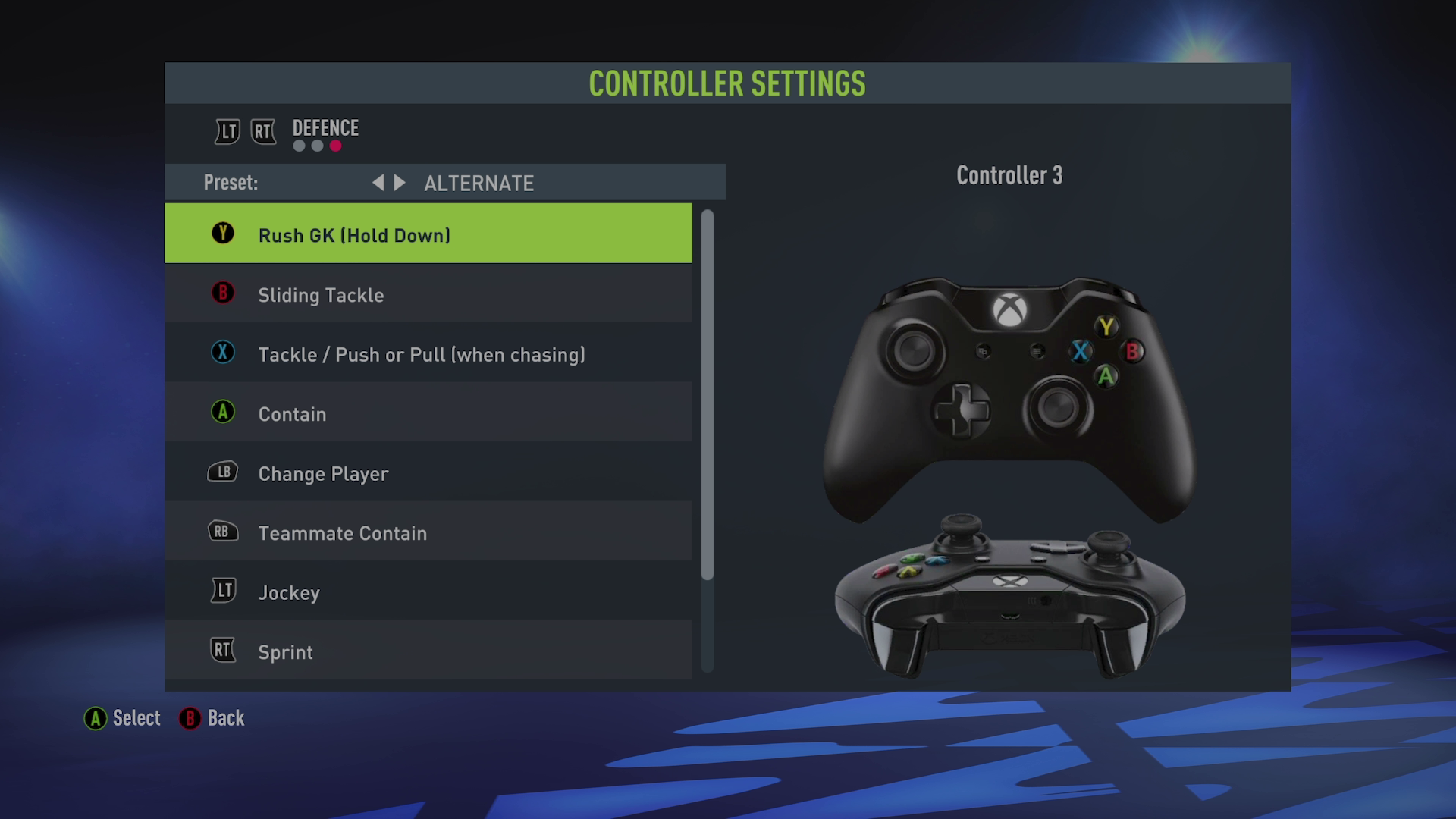 FIFA 22 Customise Controls Settings For Xbox One - An Official EA Site