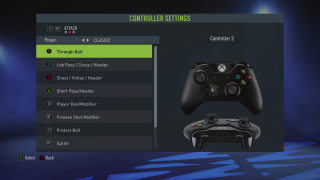 This picture shows the Attack Classic controls listed below.