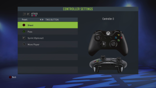 This is a picture of the Attack Two Button controls listed below.