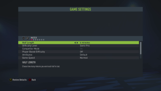 FIFA 22 Game Settings For Xbox One - An Official EA Site