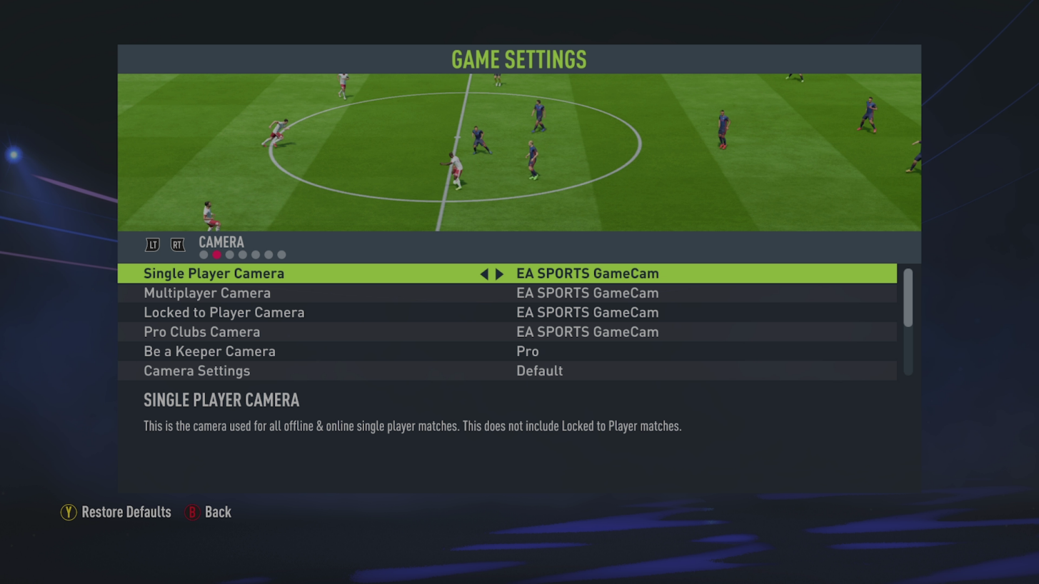 Fifa 22 Game Settings For Xbox Series X An Official Ea Site