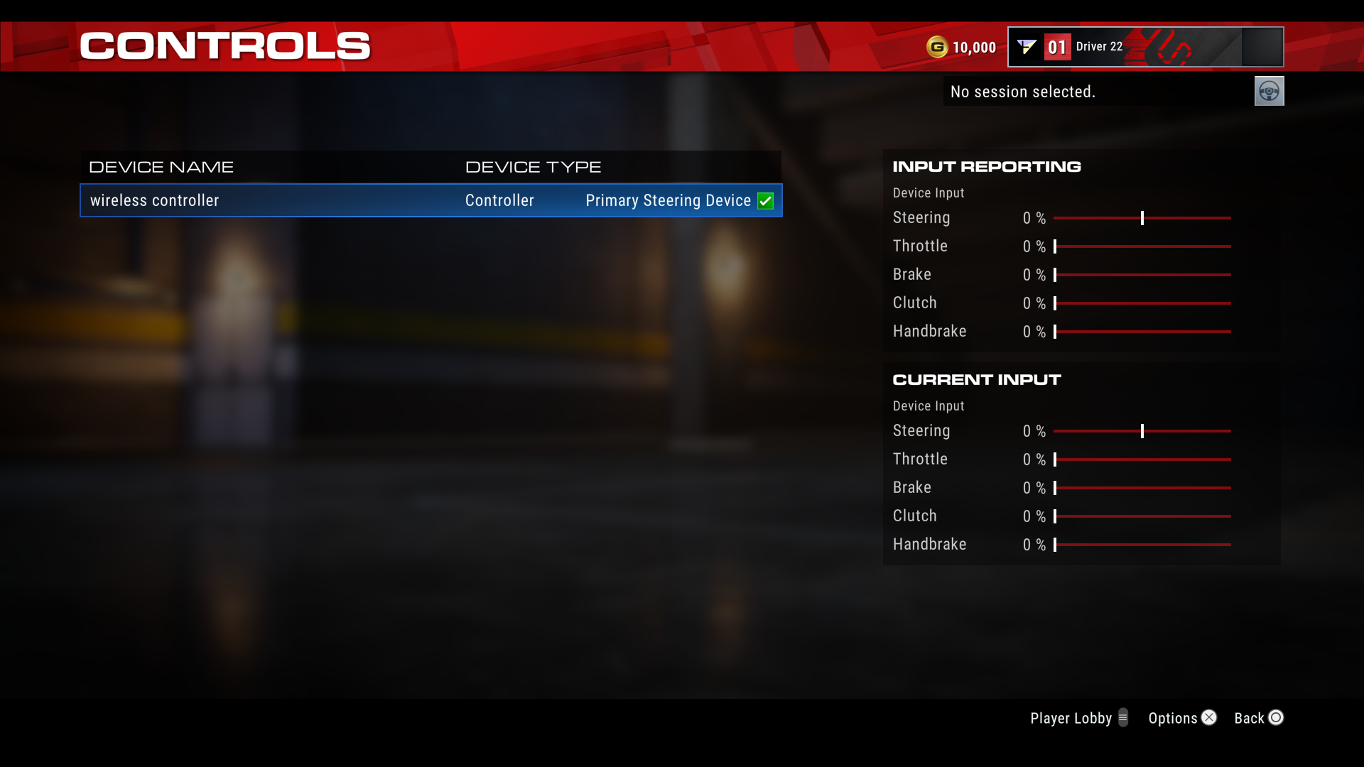 Grid ps5. Controls settings. ESC menu mmo.