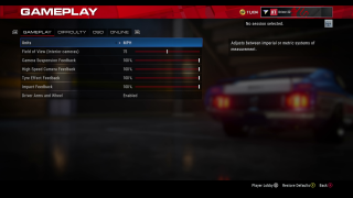 This image shows the Gameplay settings menu.