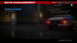 This image shows the Save Management settings menu. 