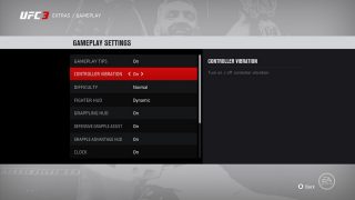 Gameplay settings screen. Settings are listed in the order they appear in the UI, top to bottom.