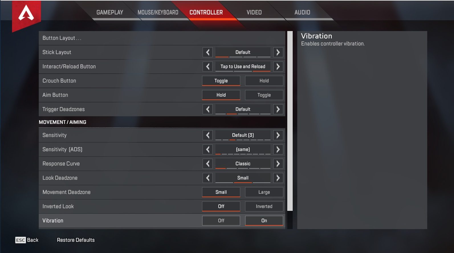 Apex Legends Accessibility Features For PC - An Official EA Site