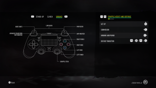 This image shows the control options for Ground Grapple.