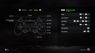 This image shows the control options for Ground and Pound.