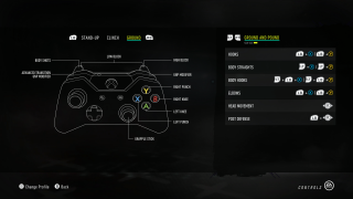 This image shows the control options for Ground and Pound.