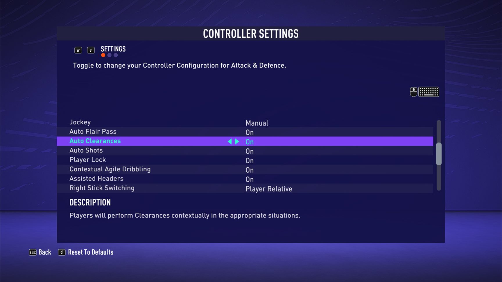 FIFA 21 Controller Settings For PC An Official EA Site