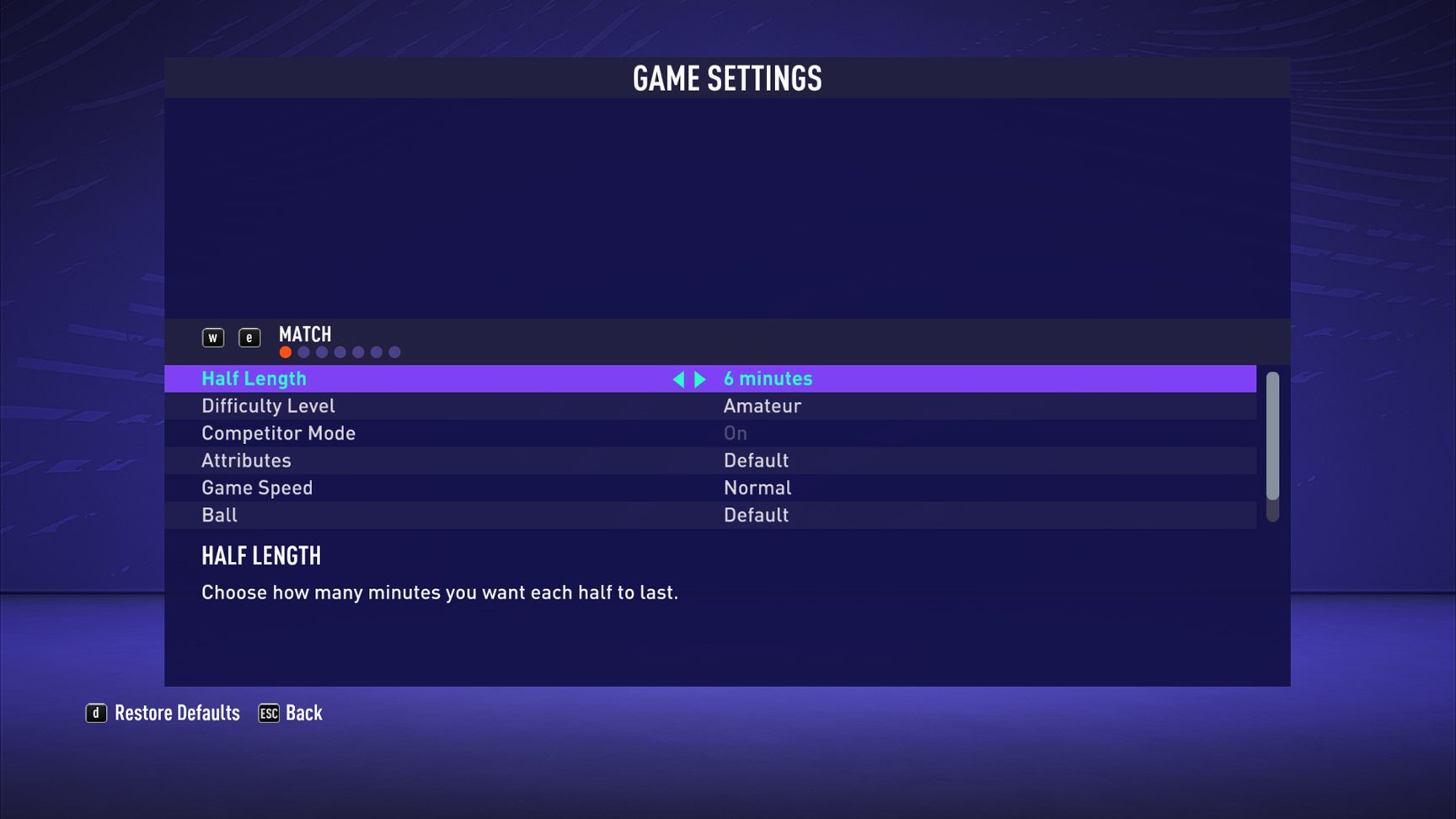 FIFA 21 Game Settings For PC - An Official EA Site