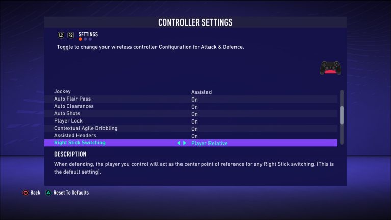 FIFA 21 Controller Settings For PS4 - An Official EA Site