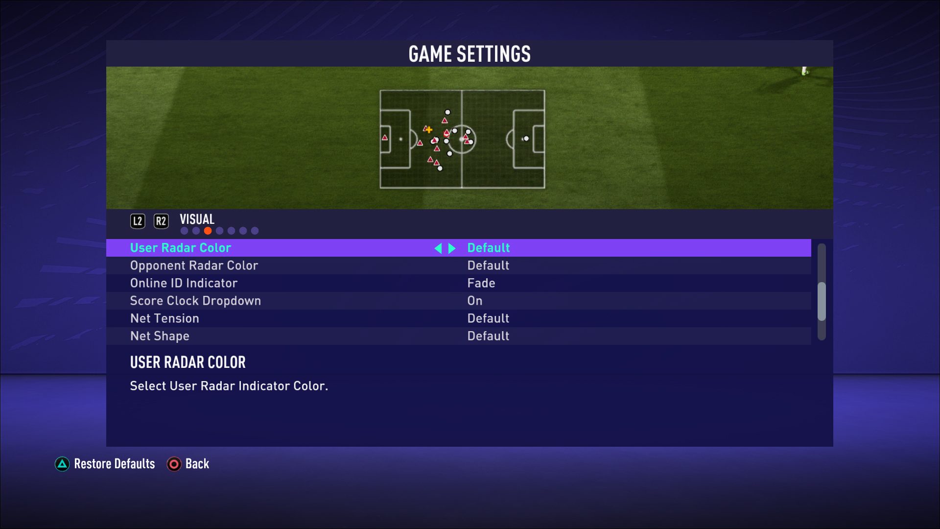 FIFA 21 Game Settings For PS4 An Official EA Site