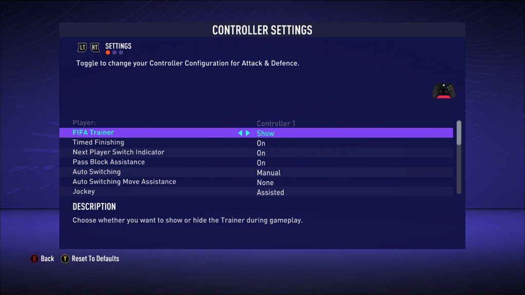 FIFA 21 Controller Settings For Xbox One An Official EA Site