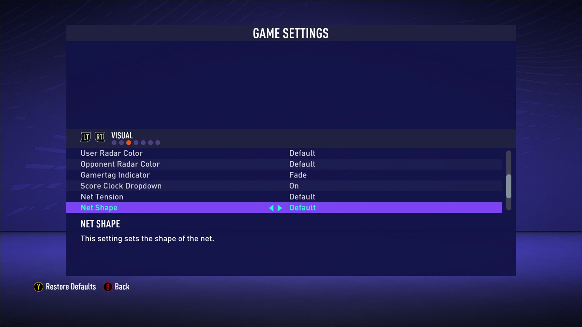 FIFA 21 Game Settings For Xbox One An Official EA Site