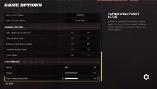 This image shows all the Game Options settings listed below.