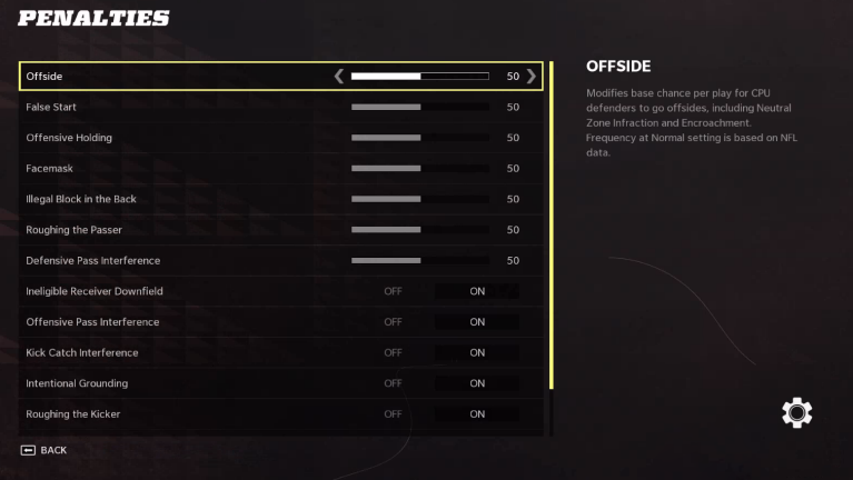 Madden NFL 22 Penalties Settings For PC - An Official EA Site