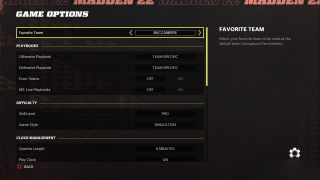 This image shows all the Game Options settings listed below.